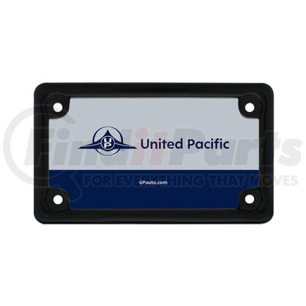 United Pacific 50109 License Plate Frame - Black, Motorcycle
