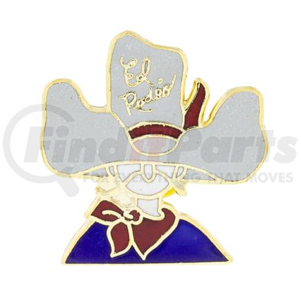 United Pacific 70051 Pin - El Rodeo Cowboy Hat Design, Gold, Vintage