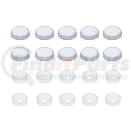 United Pacific 70251 Screw Cover - Chrome, Snap-On, for #14 Screws