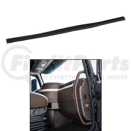United Pacific 70422 Grab Handle - Grab Bar Cover, 35" Driver Assist, Black Engineered Leather