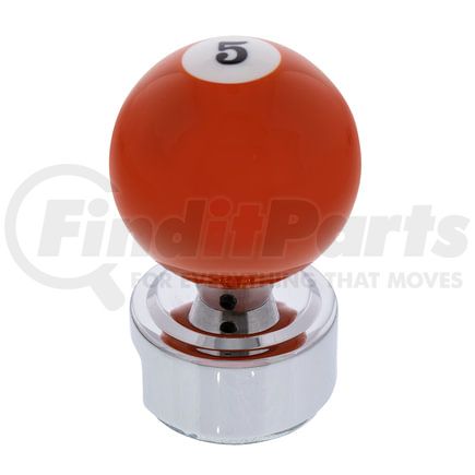 United Pacific 70766 Manual Transmission Shift Knob - Pool Ball, Number "5", for 13/15/18 Speed Eaton Style Shfters