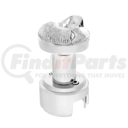 United Pacific 70791 Manual Transmission Shift Knob - Gearshift Knob, Chrome, Eagle 13/15/18 Speed Thread-On, with Adaptor
