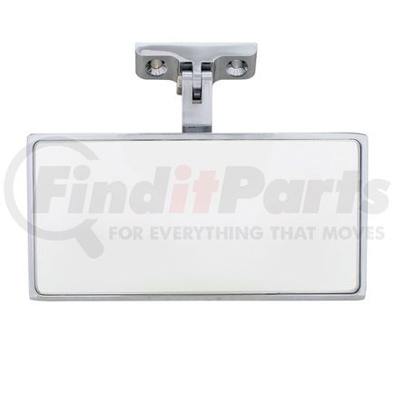 United Pacific 70803 Rear View Mirror - Rectangular, Chrome Plated, Aluminum, Interior, with Screw-On Mount