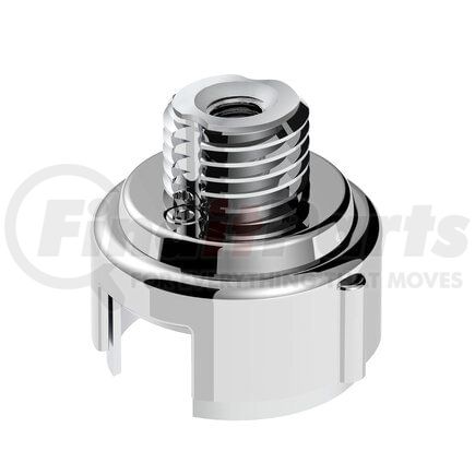 United Pacific 71055 M30 x 3.5 Thread-On Gearshift Adapter with LED Mount, Liquid Silver
