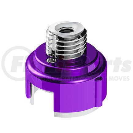 United Pacific 71058 Gearshift Adapter - Candy Purple, M30X3.5 Thread-On with LED Mount