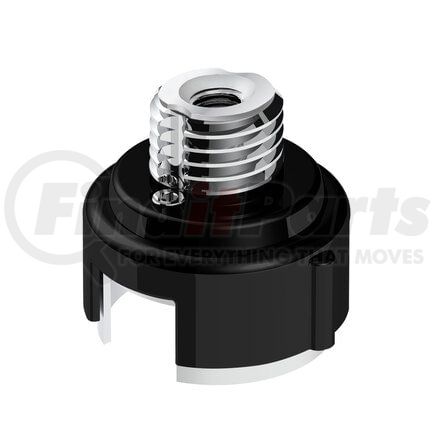 United Pacific 71059 Gearshift Adapter - Candy Black, M30X3.5 Thread-On with LED Mount