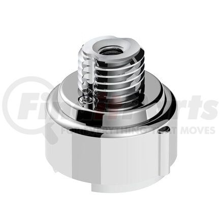 United Pacific 71065 M30 x 3.5 Thread-On Gearshift Adapter with LED Mount, Liquid Silver
