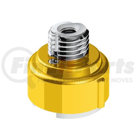 United Pacific 71067 Gearshift Adapter - Electric Yellow, M30X3.5 Thread-On with LED Mount