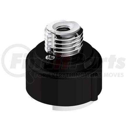 United Pacific 71070 Gearshift Adapter - Matte Black, M30X3.5 Thread-On with LED Mount