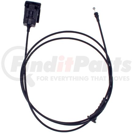 Dorman 912-568 Hood Release Cable Assembly - 1.2mm, Metal, Sphere/Cylinder, With Handle