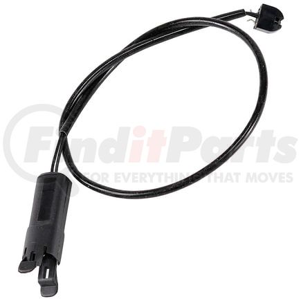 Dorman BW1139 Disc Brake Pad Wear Sensor - Black Female Connector, Rectangle, Pin Terminal