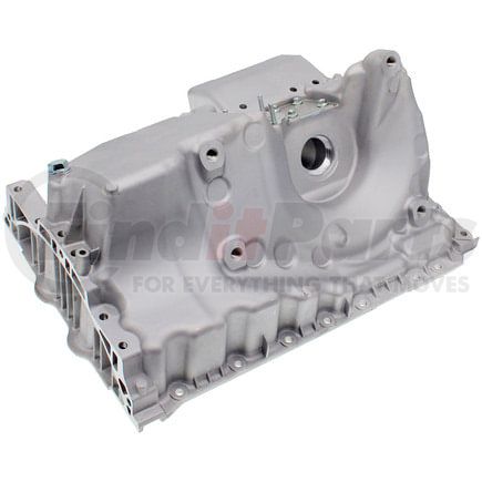 Dorman 266-015 Engine Oil Pan - Non Baffled, 5.5 qt, Metallic Gray, With Drain Plug