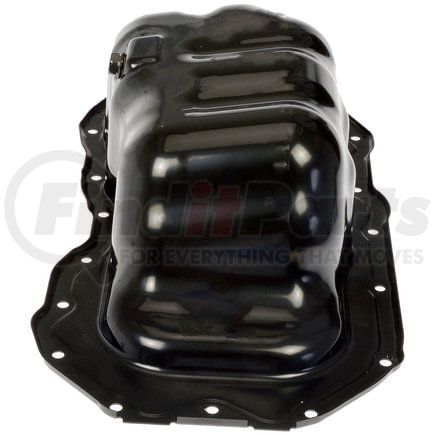 Dorman 266-017 Engine Oil Pan - Non Baffled, 6 qt, Black, Painted, With Drain Plug