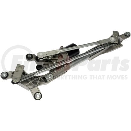 Dorman 602-808AS Wiper Linkage And Motor Assembly - Bolt On, Silver/Black, Multi Piece, Belt