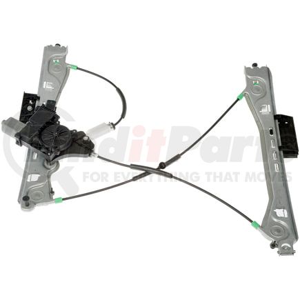 Dorman 751-407 Window Motor and Regulator Assembly - Plastic; Metal, Front, Left, Bolt, Automatic (Down)