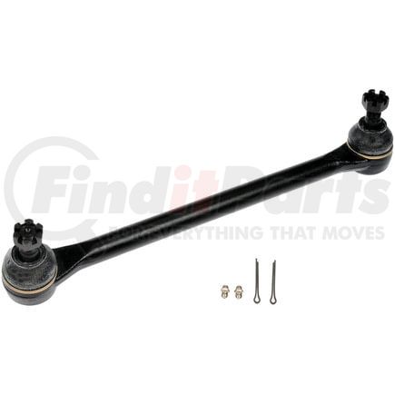 Dorman DL850169PR Steering Drag Link - Steel, 345mm Length, 9/16 in. Threaded Ends, Black, E-Coated