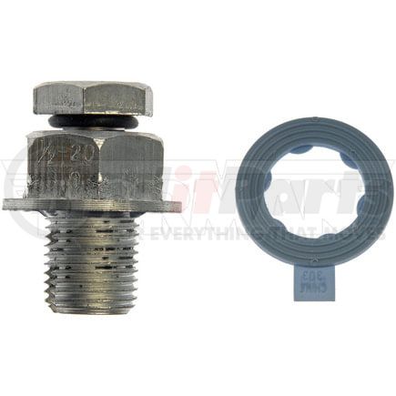 Dorman 090-035CD Oil Drain Plug Piggyback 1/2-20 S.O., Head Size 3/4 In.