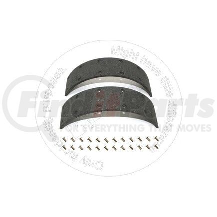 Blumaq 5D-1317 Drum Brake Shoe and Lining Kit - fits Caterpillar Motor Grader 16