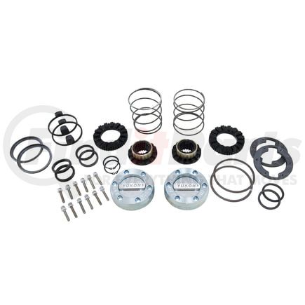 Yukon YHC70007 Yukon Hardcore Locking Hub Set GM 8.5" Front & Dana 44 19-Spl