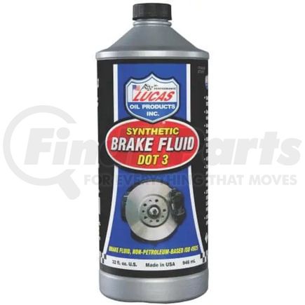 Torque Parts TRCH10826 Brake Fluid - Lucas Oil DOT 3, 1 Quart