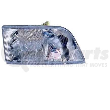 Torque Parts TR013-VLHL-R Headlight - Passenger Side, Clear Housing, Clear Lens, Clear Bulbs, DOT and SAE Approved