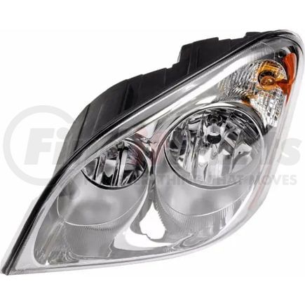 Torque Parts TR030-FRHL-L Headlight - Driver Side, Front, Projector Style, with Chrome Housing and Halogen Bulbs