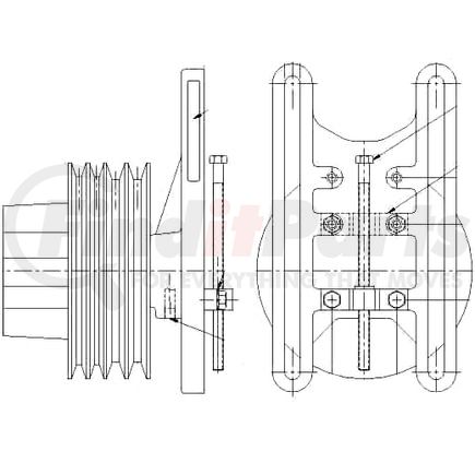 Kit Masters 1077-07767-03X Kysor-Style Hub - Remanufactured