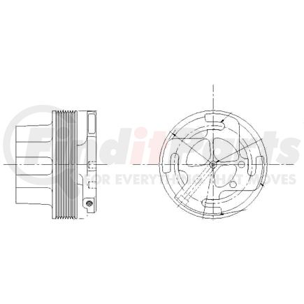 Kit Masters 1077-08201-01X Kysor-Style Hub - Remanufactured