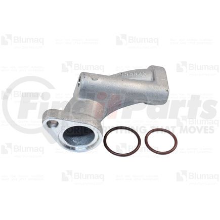 Blumaq 234-0203 Engine Oil Line - Aluminum, Elbow Adapter, 4.17 in. Length