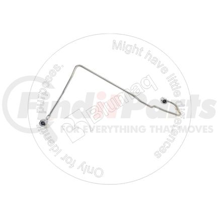 Blumaq 104-4253 Fuel Injector Line - 15.5" Long, 1.6 mm. ID, with Collar and Swivel Nut on Both Ends