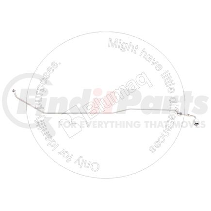 Blumaq 4P-7810 Fuel Injector Line - 33.3" Long, 1.83 mm. ID, with Collar and Swivel Nut on Both Ends