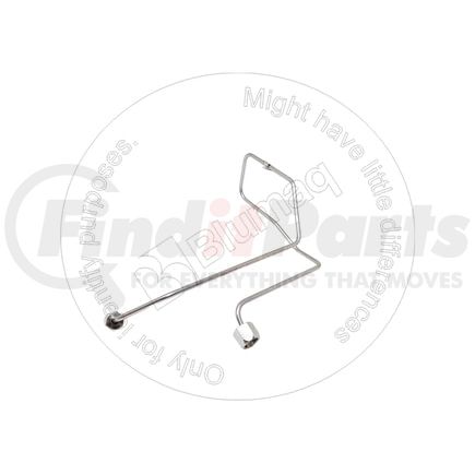 Blumaq 4P-7803 Fuel Injector Line - 12.5" Long, 1.83 mm. ID, with Collar and Swivel Nut on Both Ends