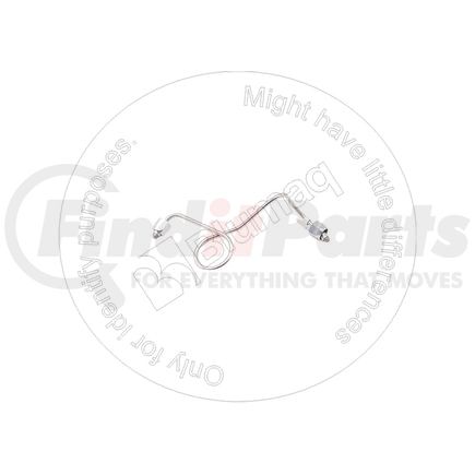 Blumaq 1W-7122 Fuel Injector Line - 10.1" Long, 1.6 mm. ID, No. 2 Cylinder