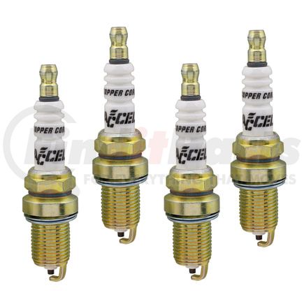 Accel 0786-4 U-Groove Resistor Spark Plug