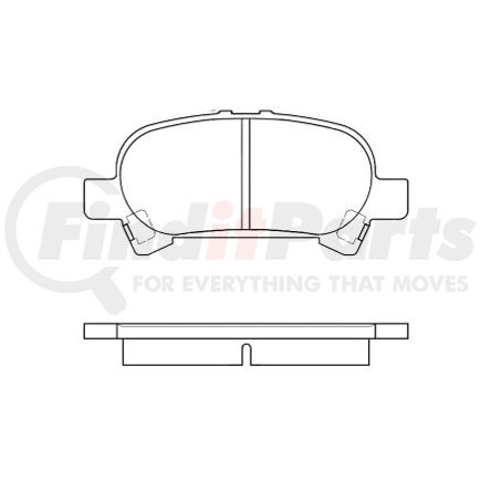 Bendix E11008280 Formula Blue™ Hydraulic Brake Pads - Ceramic, With Shims, Rear, 7701-D828 FMSI