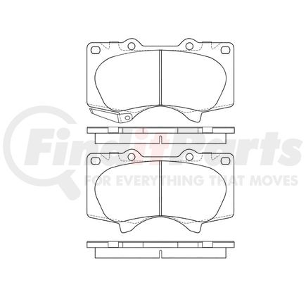 Bendix E11009760 Formula Blue™ Hydraulic Brake Pads - Ceramic, With Shims, Front, 7877-D976 FMSI