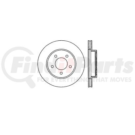 Bendix E12568039 Disc Brake Rotor