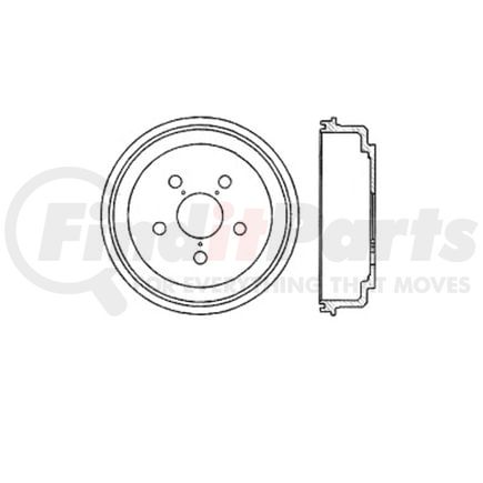 Bendix E12749016 Formula Blue™ Premium HD Brake Drum - Rear, 235 mm OD, For Toyota Camry