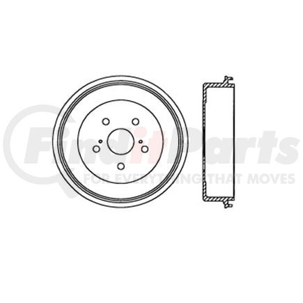 Bendix E12749031 Formula Blue™ Premium HD Brake Drum - Rear, 303.2 mm OD, For Toyota Previa