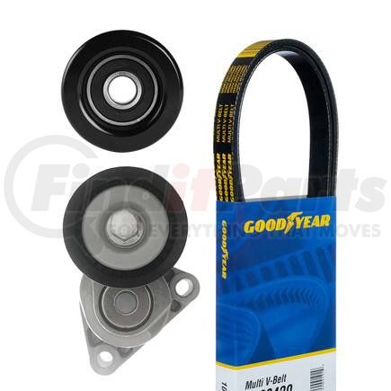 Goodyear Belts 3128 Serpentine Belt Drive Component Kit