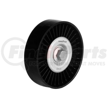 Goodyear Belts 57455 Accessory Drive Belt Idler Pulley - FEAD Pulley, 3.71 in. Outside Diameter, Thermoplastic