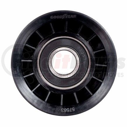 Goodyear Belts 57563 Accessory Drive Belt Idler Pulley - FEAD Pulley, 2.75 in. Outside Diameter, Thermoplastic