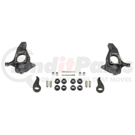 Fabtech FTS21104 Performance Lift System; 4 in. Lift; Incl. Left/Right Machined Spindle; Left/Right Upper Control Arms; High Travel Ball Joint; Hdwr;