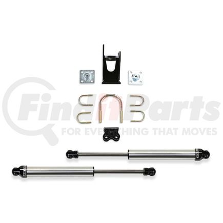 Fabtech FTS220512 Dual Dirt Logic 2.25 Stainless Steel Steering Stabilizer Kit; Non-Reservoir; Opposing Style; For Use w/Fabtech Suspension Systems Only;