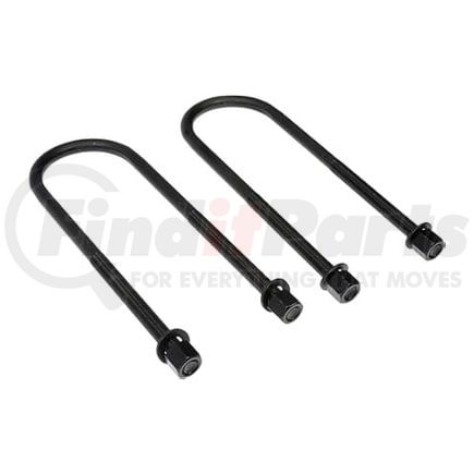 Fabtech FTS751 U-Bolt Kit; Round; Rear; 4.06 in. x 5.63 in. x 5/8 in. -18;