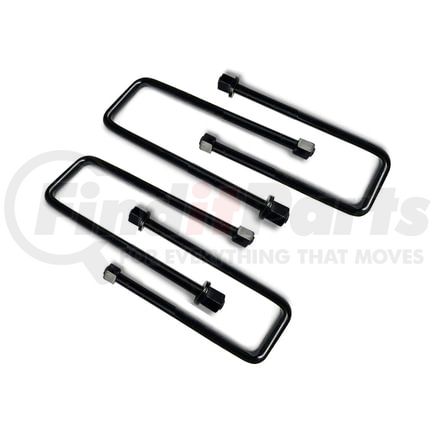 Fabtech FTS753 U-Bolt Kit; Square; Rear; 3.10 in. x 17.38 in. x 3/4 in. -16;