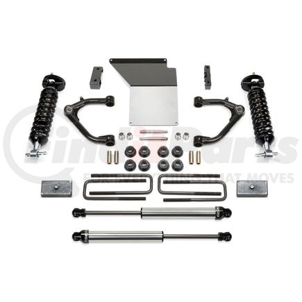 Fabtech K1063DL Uniball Control Arm Lift System; w/DLSS Shocks; 4 in. Lift; Incl. Uniball Upper Control Arms; Differential Drop Brackets; Differential Skid Plate; Block/U-Bolts;