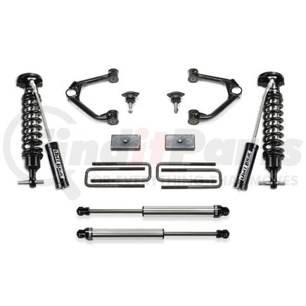 Fabtech K1154DL Ball Joint Control Arm Lift System; 1.5 in. Lift; w/Front Dirt Logic 2.5 Resi Coilovers; Rear Dirt Logic 2.25 Shocks;
