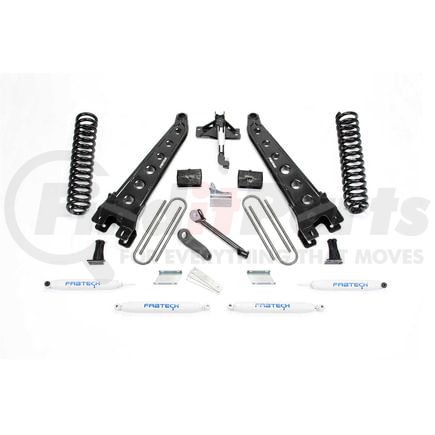 Fabtech K2211 Radius Arm Lift System; 4 in. Lift; w/Performance Shocks;