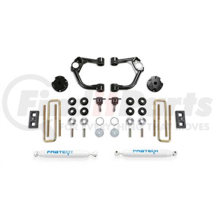 Fabtech K2322 Ball Joint Control Arm Lift System; 3.5 in. Lift; w/Rear Performance Shocks; w/o Intrusion Beam Kit; Incl. PN [FTS22293/FTS7265];